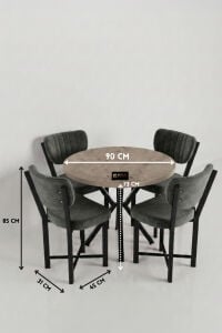 MD Elma Masa Seti Bej Antrasit 90 cm