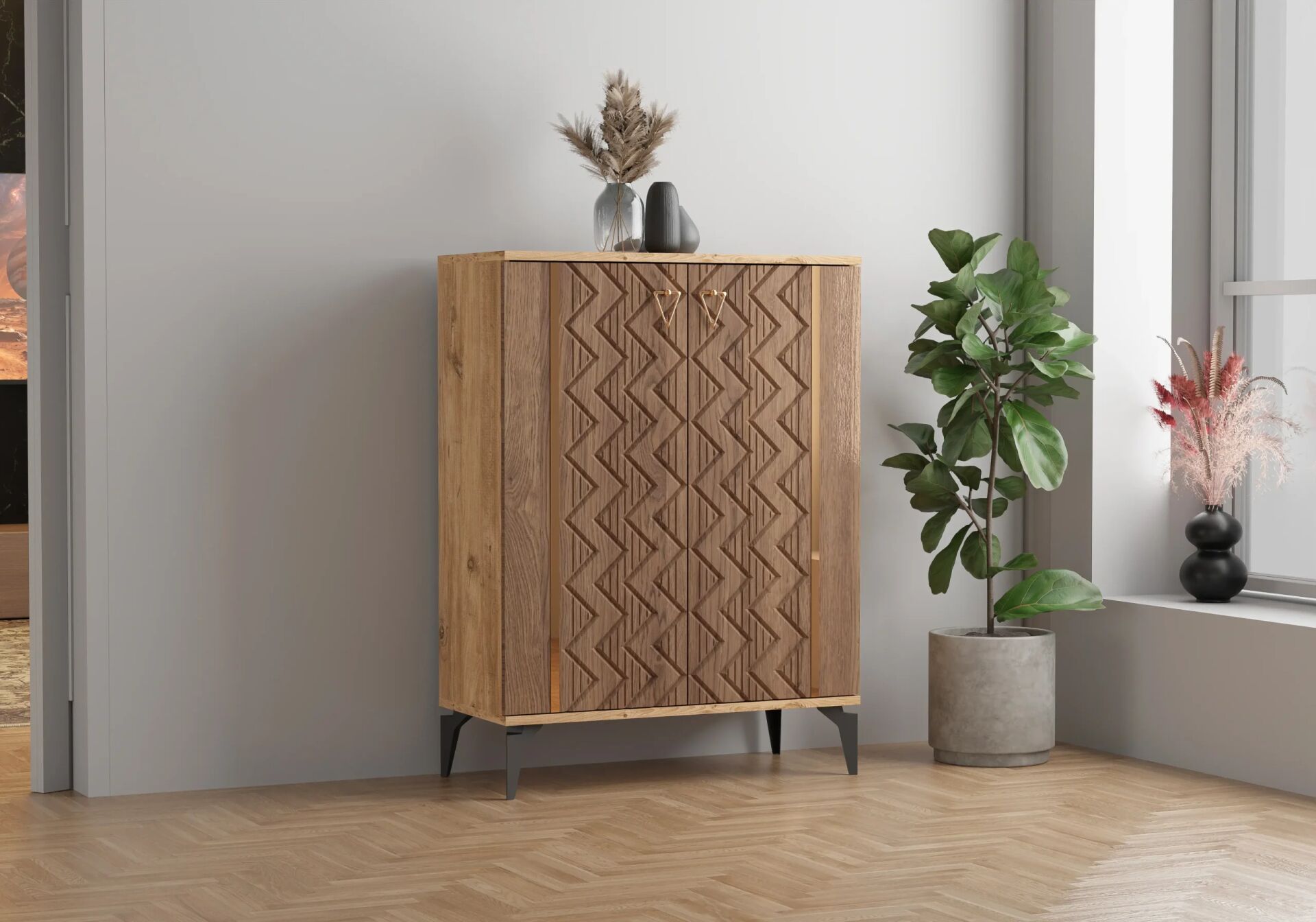 Emir Atlantik Çam-Ceviz Ayakkabılık TN0484