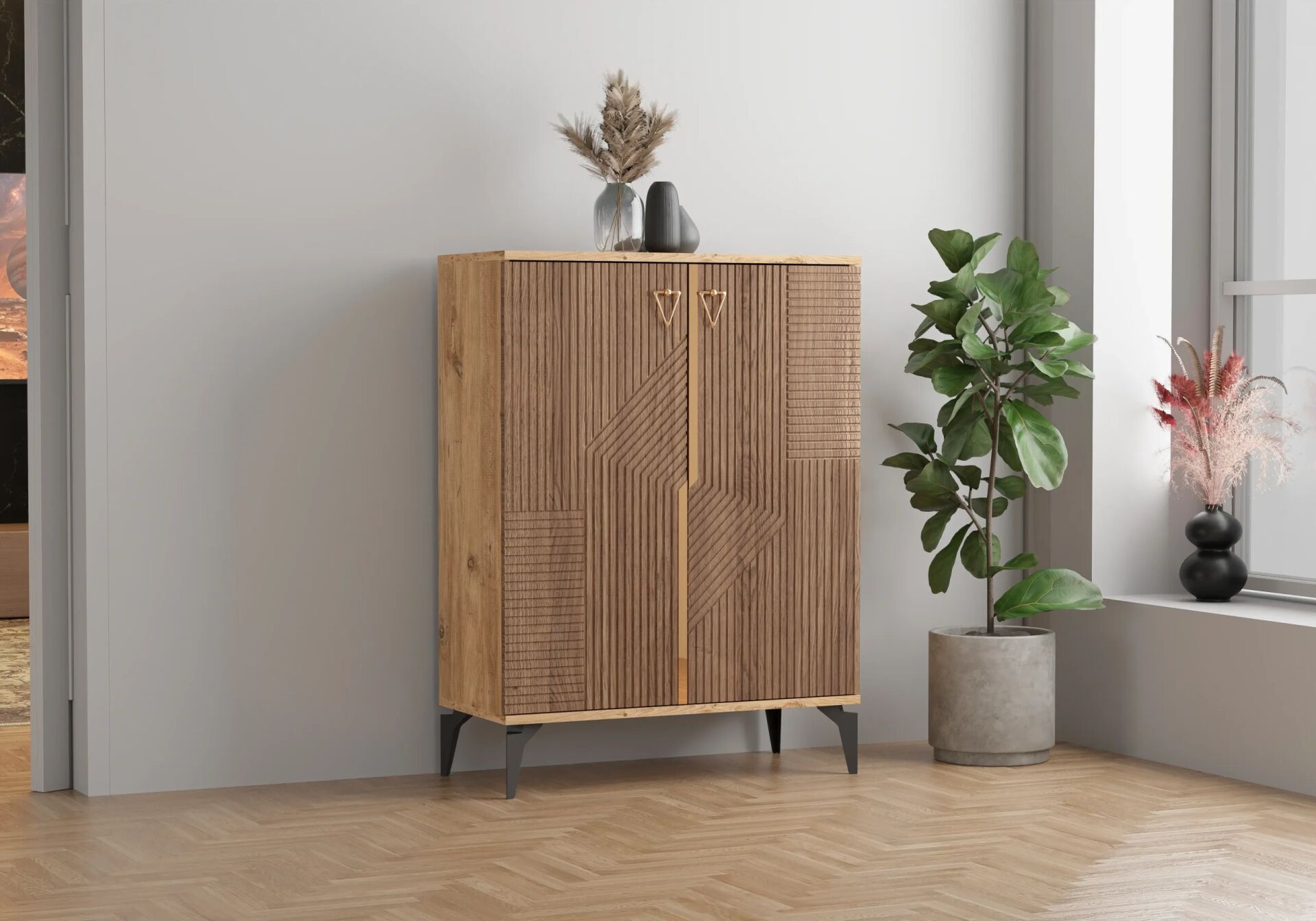 Alin Atlantik Çam-Ceviz Ayakkabılık TN0487