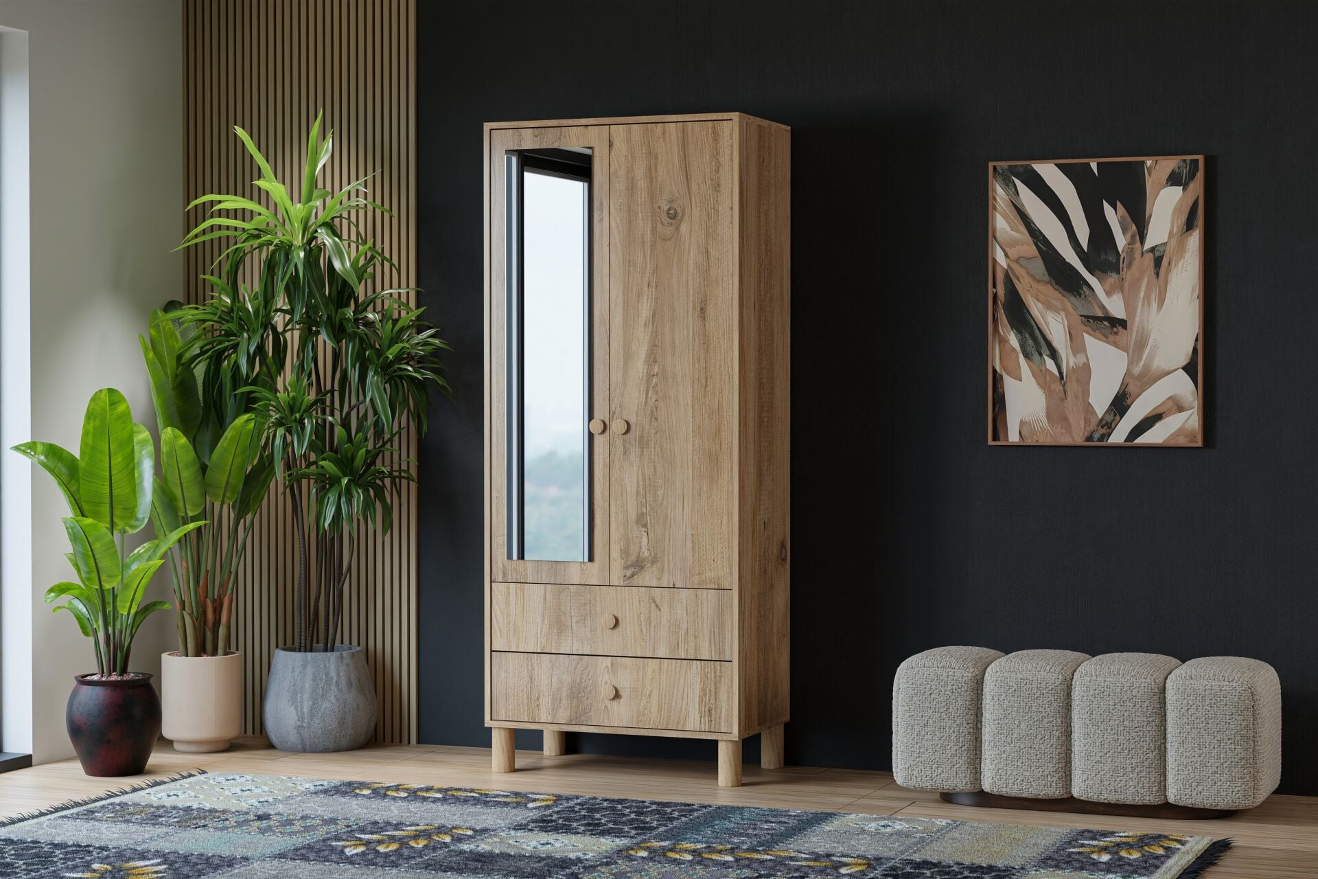 Vera 2 Kapılı Dolap - Atlantik Çam TN0401