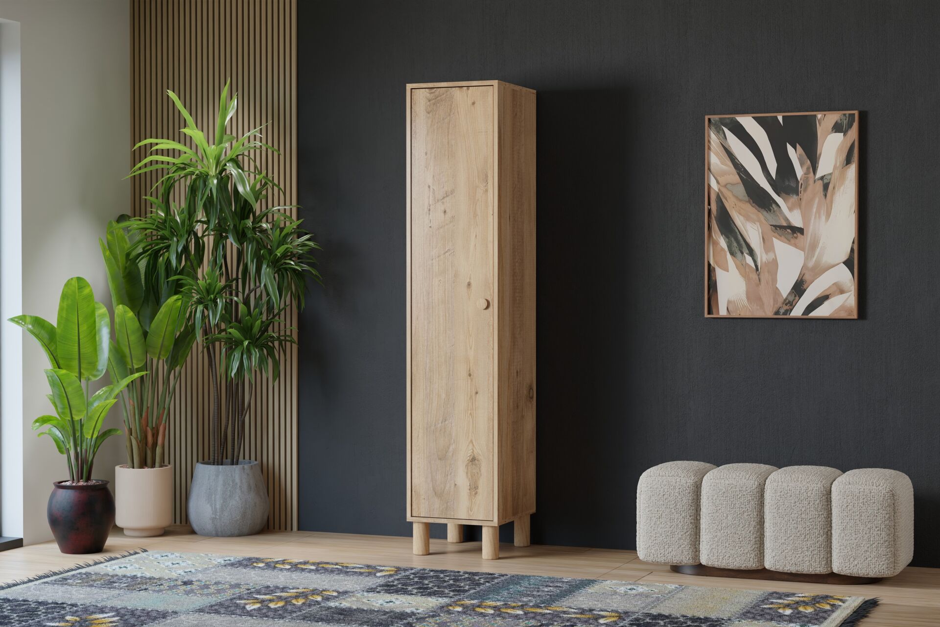 Vera 1 Kapılı Dolap - Atlantik Çam TN0402