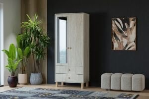 Vera 2 Kapılı Dolap - Traverten TN0409