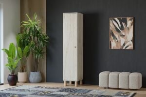 Vera 1 Kapılı Dolap - Traverten TN0410