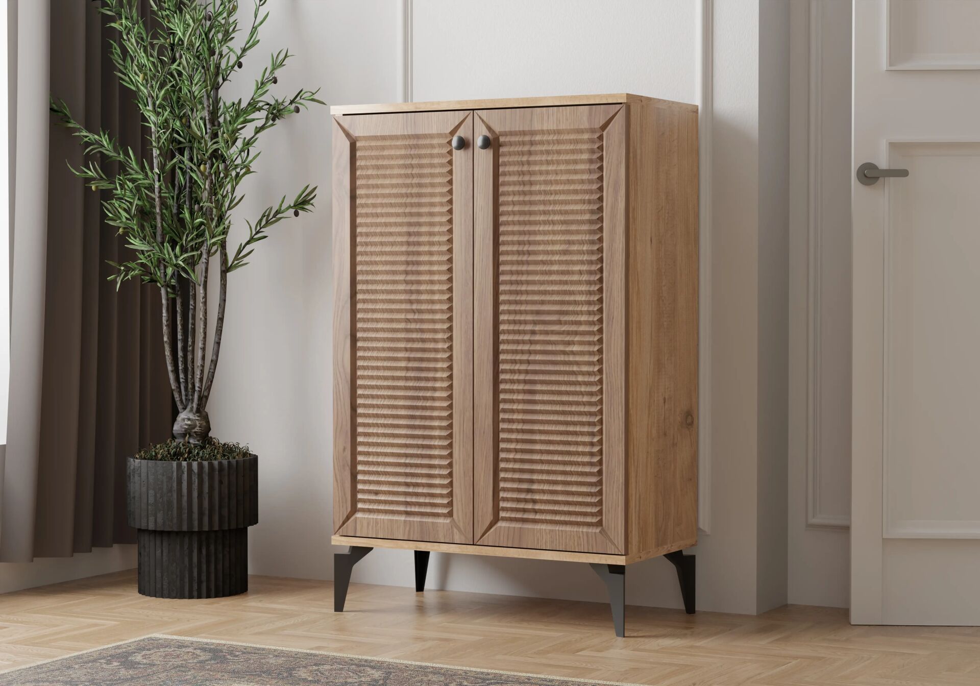 Naz Atlantik Çam-Ceviz Ayakkabılık TN0499