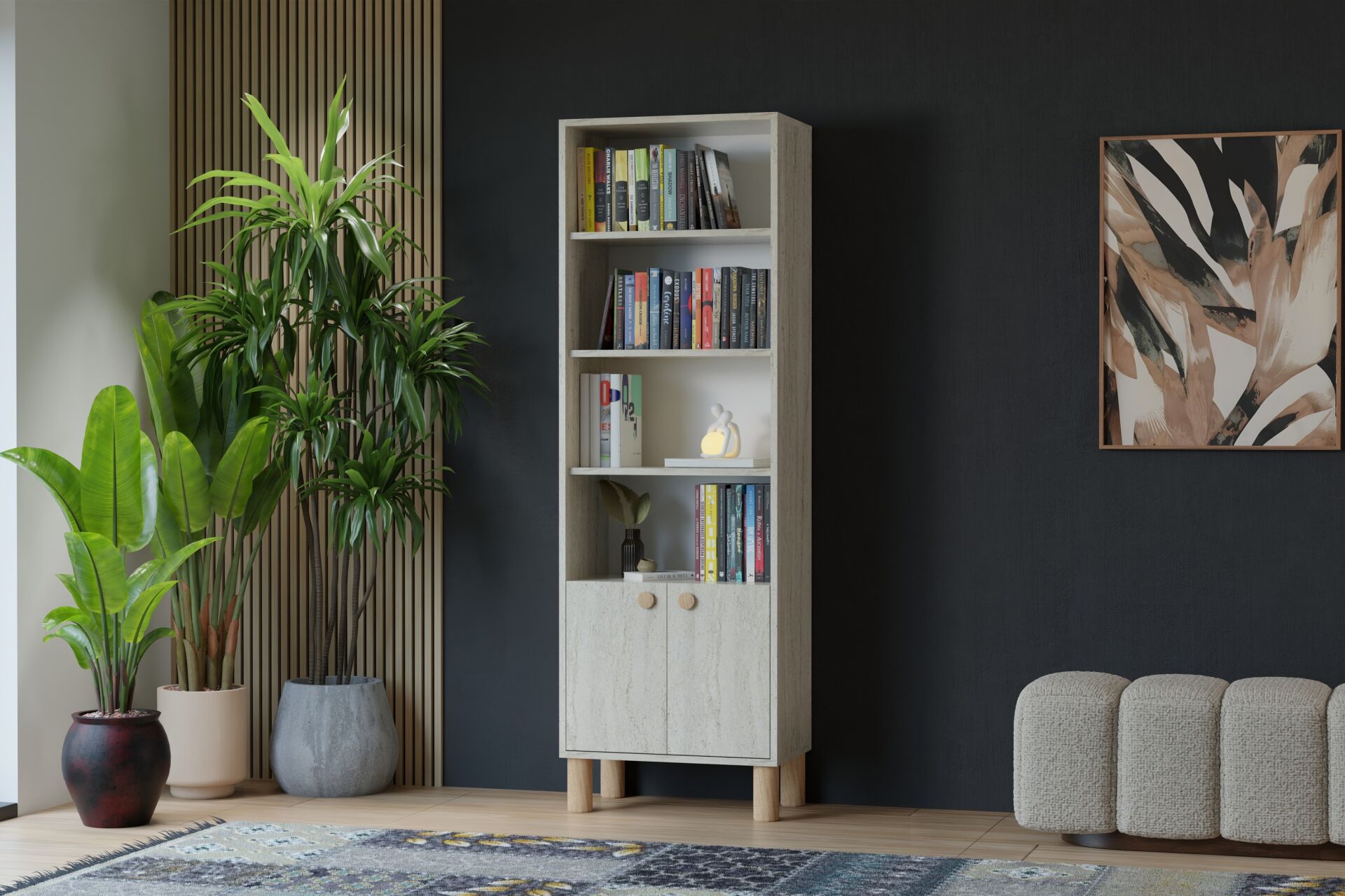 Vera Kitaplık - Traverten TN0411