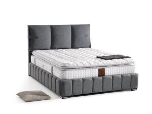 MD Grande 160x200 Çift Kişilik Yatak, Baza, Başlık Seti GM109