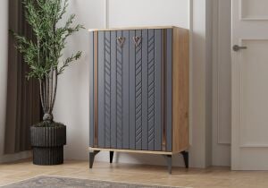 Konak Atlantik Çam-Antrasit Ayakkabılık TN0501