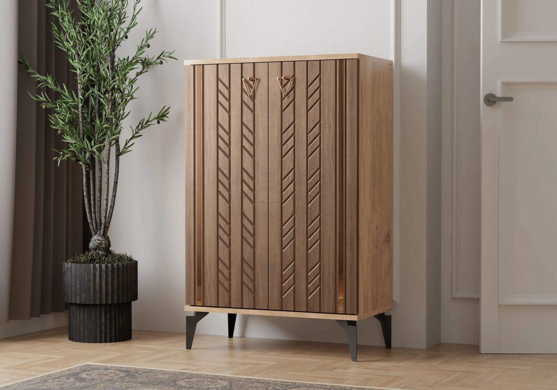 Konak Atlantik Çam-Ceviz Ayakkabılık TN0502