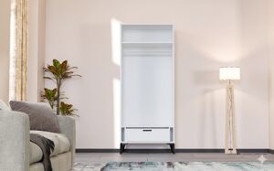 Tire 2 Kapılı Dolap - Beyaz TN0417