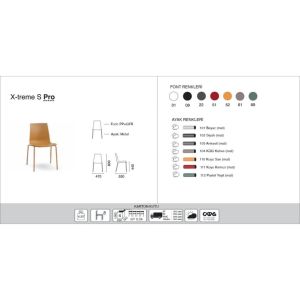 X-treme S Pro Koyu Sarı - Koyu Sarı Mutfak Sandalyesi PPT1411