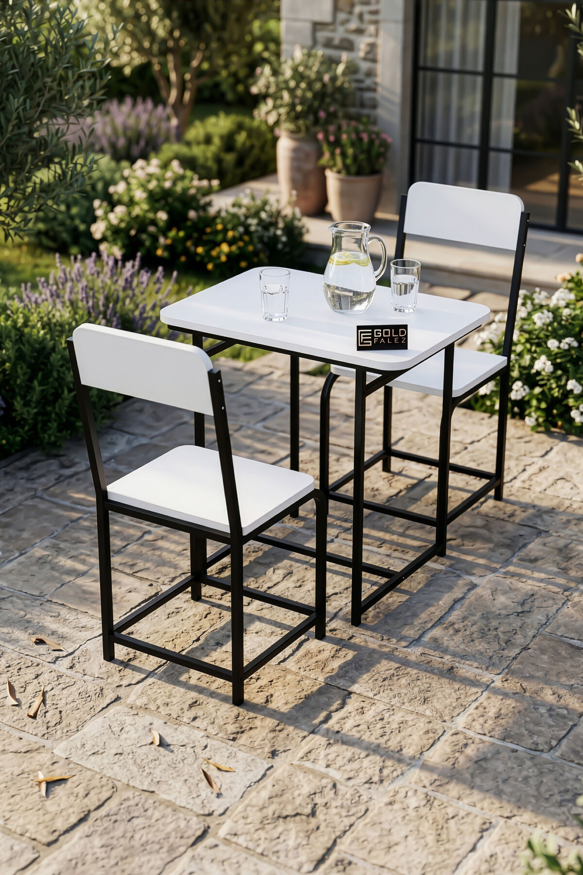 MD Minor Metal Leg Chair Melamine-faced Chipboard White