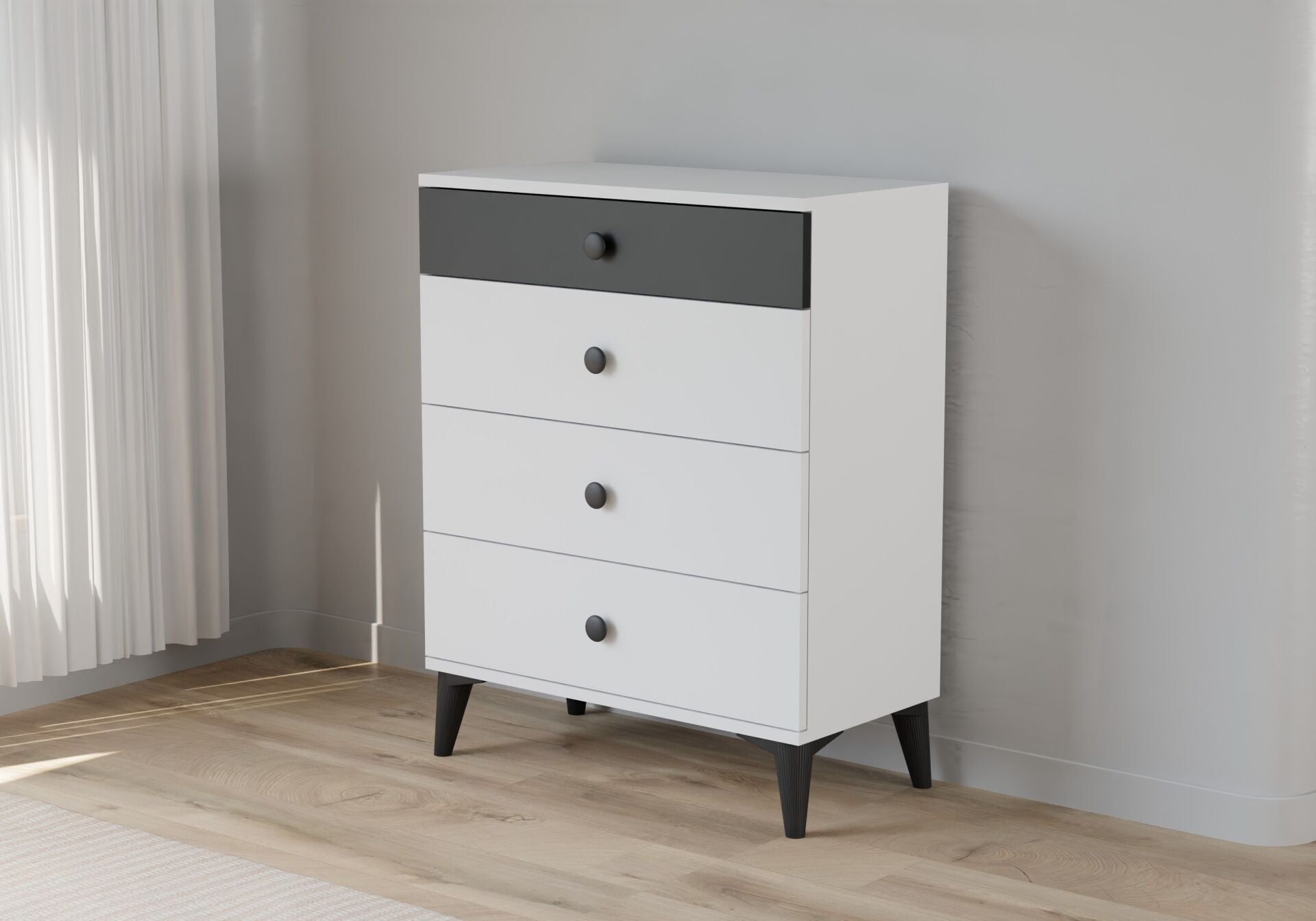 Tire Şifonyer - Beyaz TN0423