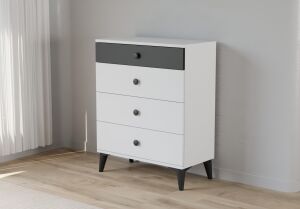 Tire Şifonyer - Beyaz TN0423