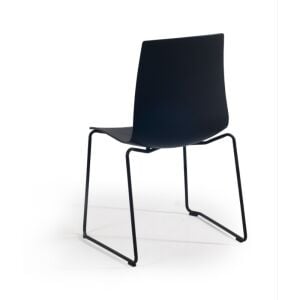 X-treme S Sled Solid Siyah - Krom Kaplama Mutfak Sandalyesi PPT1422