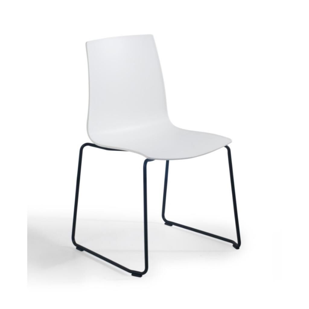 X-treme S Sled PRO Beyaz - Antrasit Mutfak Sandalyesi PPT1423