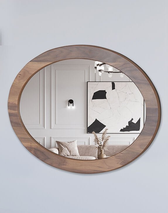 Large Walnut Mirror GKR537