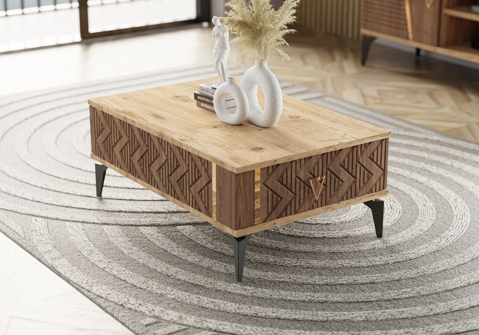 Emir Ceviz-Atlantik Çam Orta Sehpa TN0518