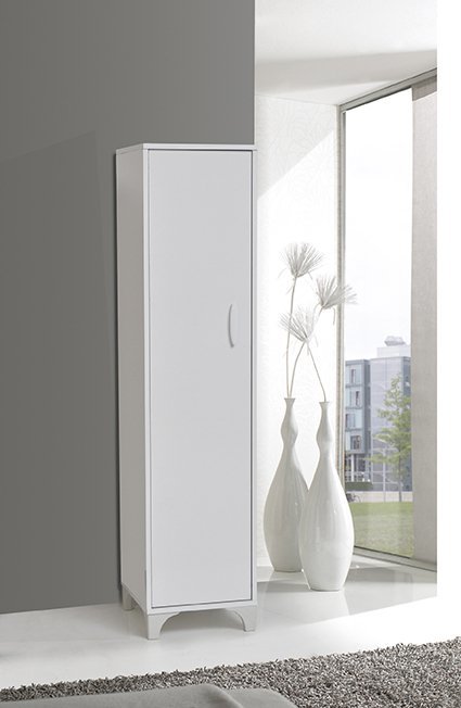 MD White 1-Door Cabinet U266