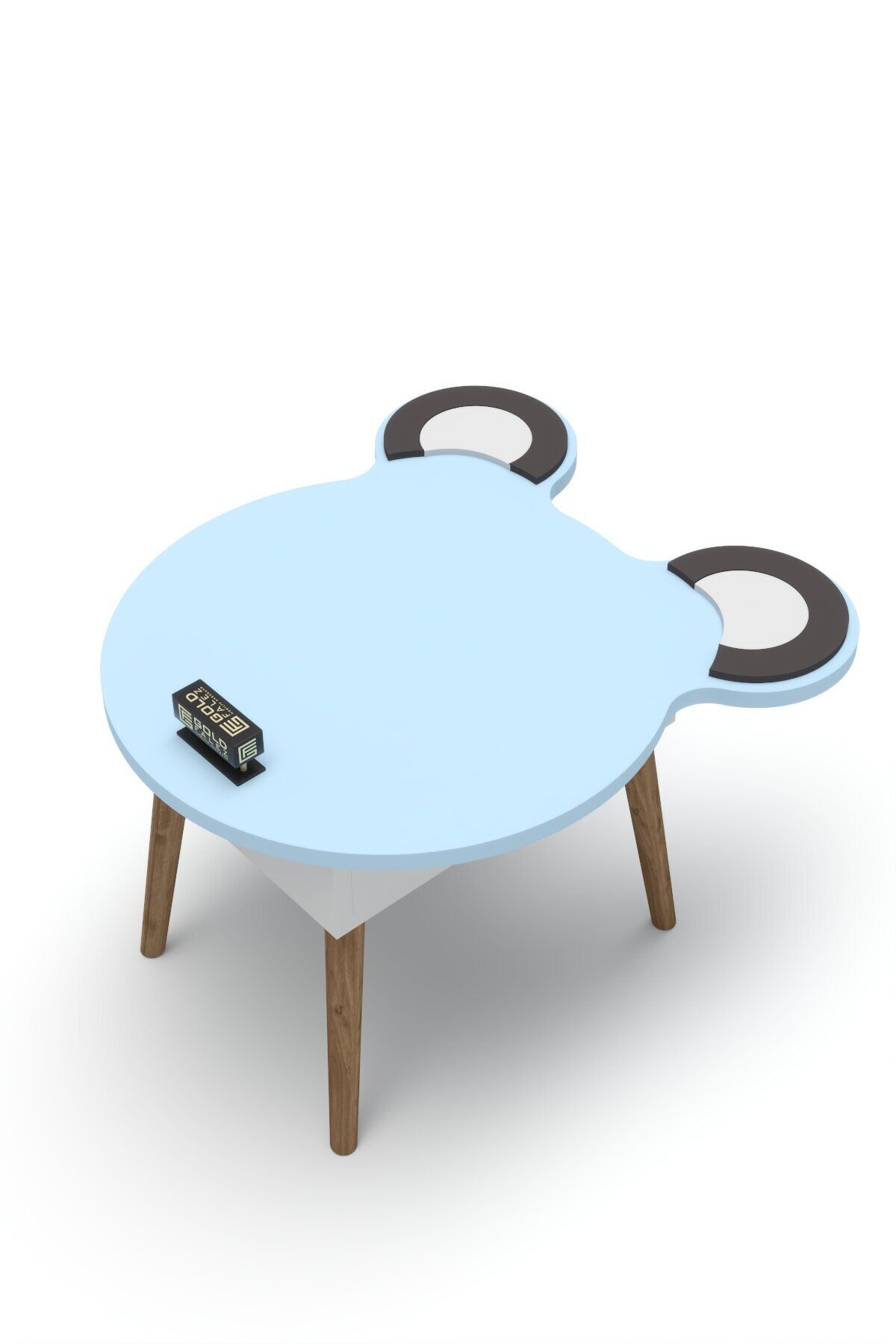 MD Happy Face Children's Table Blue