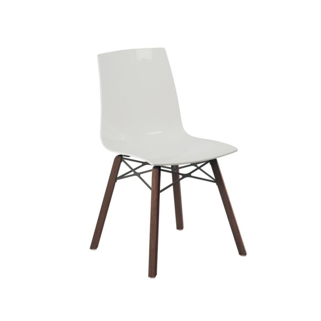 X-treme S Wox (iroko) Solid Beyaz - Iroko Ahşap Mutfak Sandalyesi PPT1428