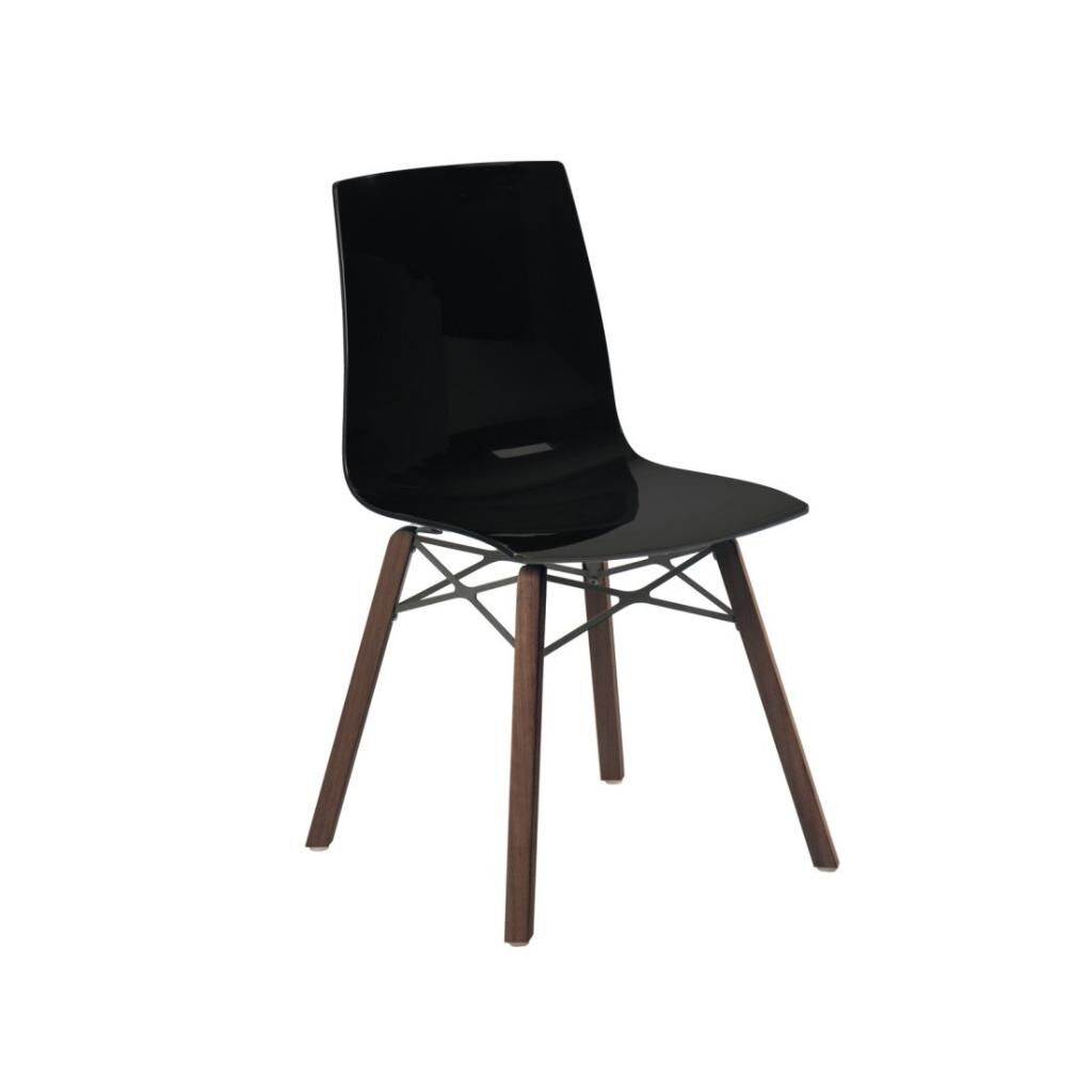 X-treme S Wox (iroko) Solid Siyah - Iroko Ahşap Mutfak Sandalyesi PPT1429