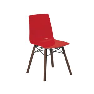 X-treme S Wox (iroko) Solid Kırmızı - Iroko Ahşap Mutfak Sandalyesi PPT1432