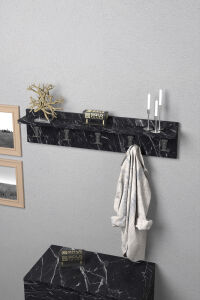 MD Duvar Askılığı Siyah 80 cm