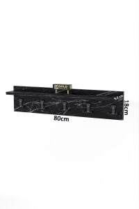 MD Duvar Askılığı Siyah 80 cm