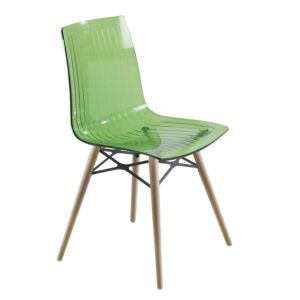 X-treme S Wox (kayın) Yeşil Transparan - Kayın Ahşap Mutfak Sandalyesi PPT1435