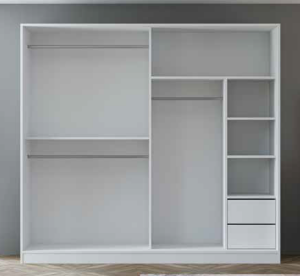 Can Sürgülü Dolap - Beyaz TN0444B