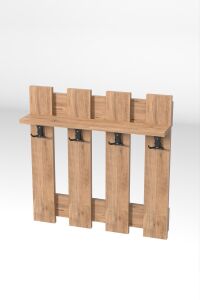 MD Country Duvar Askılığı Kahverengi 60 cm