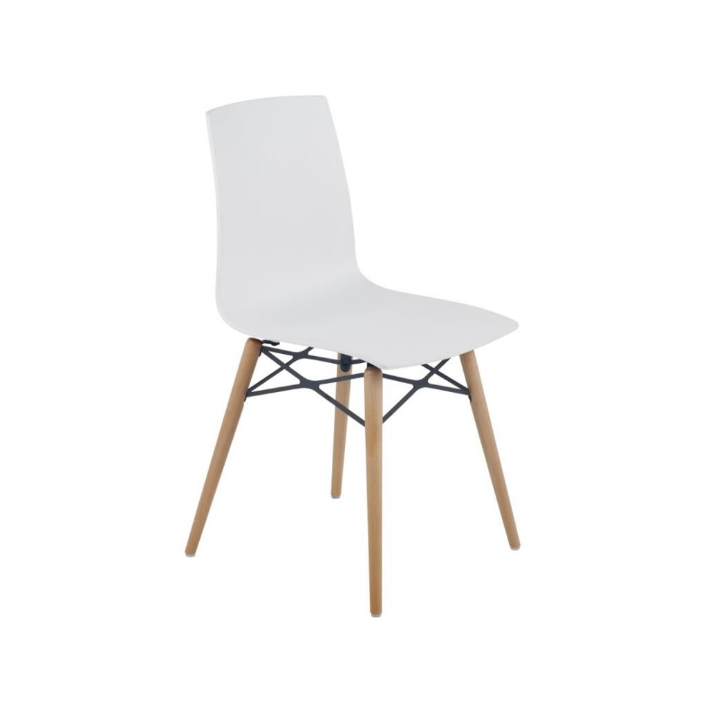 X-treme S Wox Pro (Kayın) Beyaz - Kayın Ahşap Mutfak Sandalyesi PPT1442