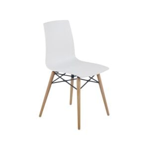 X-treme S Wox Pro (Kayın) Beyaz - Kayın Ahşap Mutfak Sandalyesi PPT1442