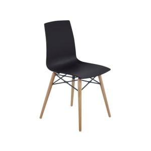 X-treme S Wox Pro (Kayın) Siyah - Kayın Ahşap Mutfak Sandalyesi PPT1446