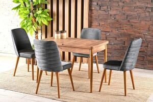 Kelebek Atlantik Çam Masa Takımı TN0539