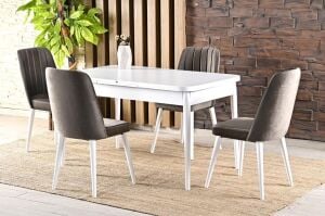 Kelebek Beyaz Masa Takımı TN0540