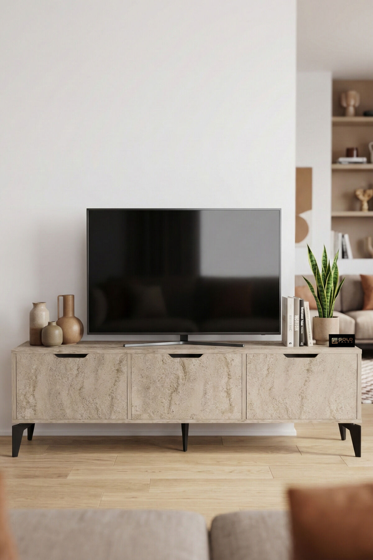 MD Royal TV Sehpası Suntalam Ekru 160x35