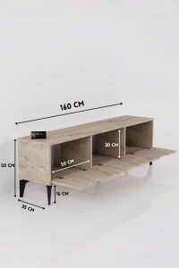 MD Royal TV Sehpası Suntalam Ekru 160x35