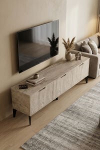 MD Royal TV Sehpası Suntalam Ekru 160x35