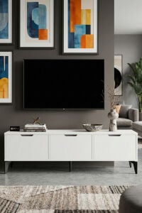 MD Royal TV Sehpası Suntalam Beyaz 160x35