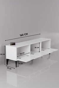 MD Royal TV Sehpası Suntalam Beyaz 160x35