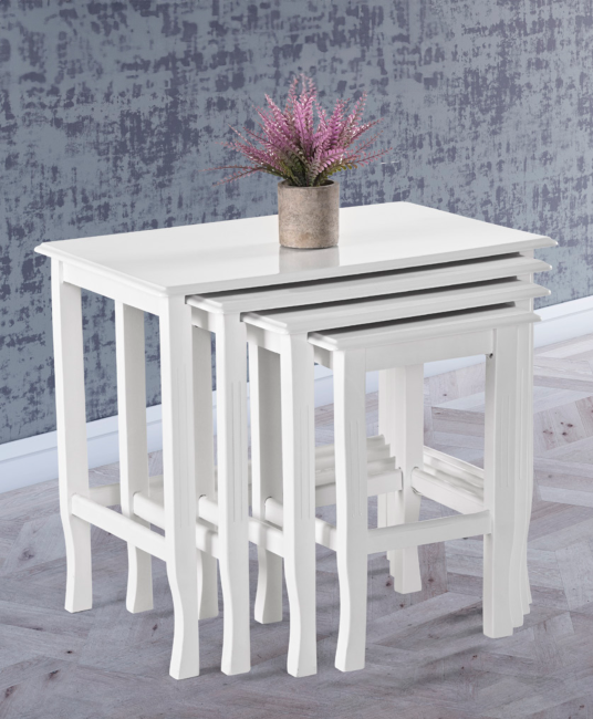 Beyaz Zigon Sehpa TN0545