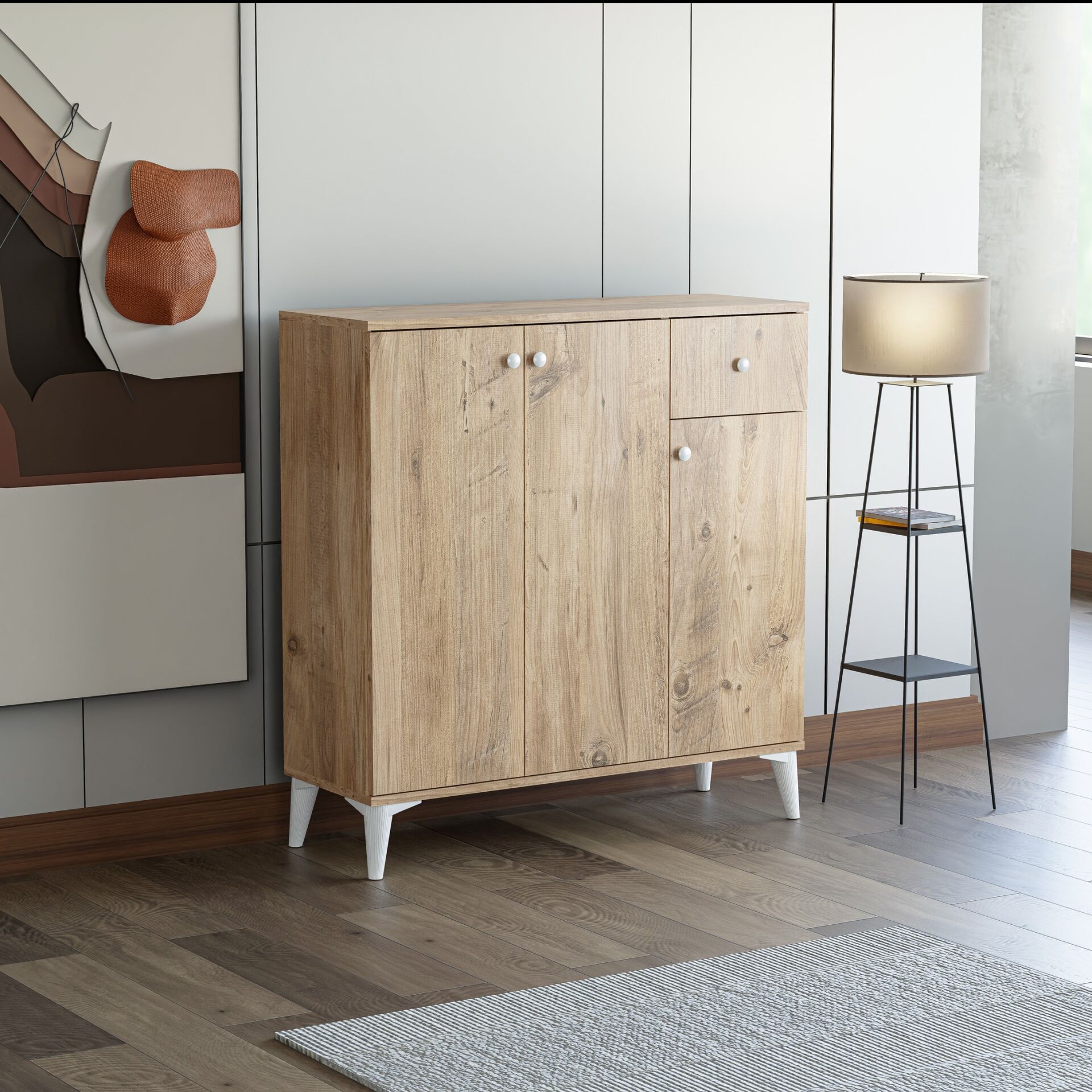 Atlantik Çam Ayakkabılık 3 Kapak TN0462