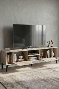 MD Linya TV Sehpası Suntalam Ekru 160x35 cm
