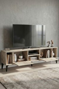 MD Linya TV Sehpası Suntalam Ekru 160x35 cm