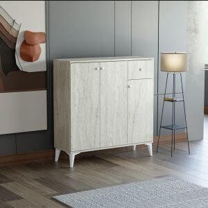 Traverten Ayakkabılık 3 Kapak TN0463