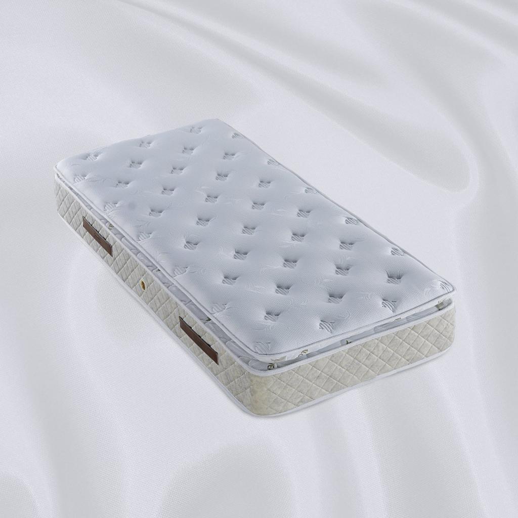 Lara Cream Mattress, Divan Base & Headboard Set 90x190 E1007