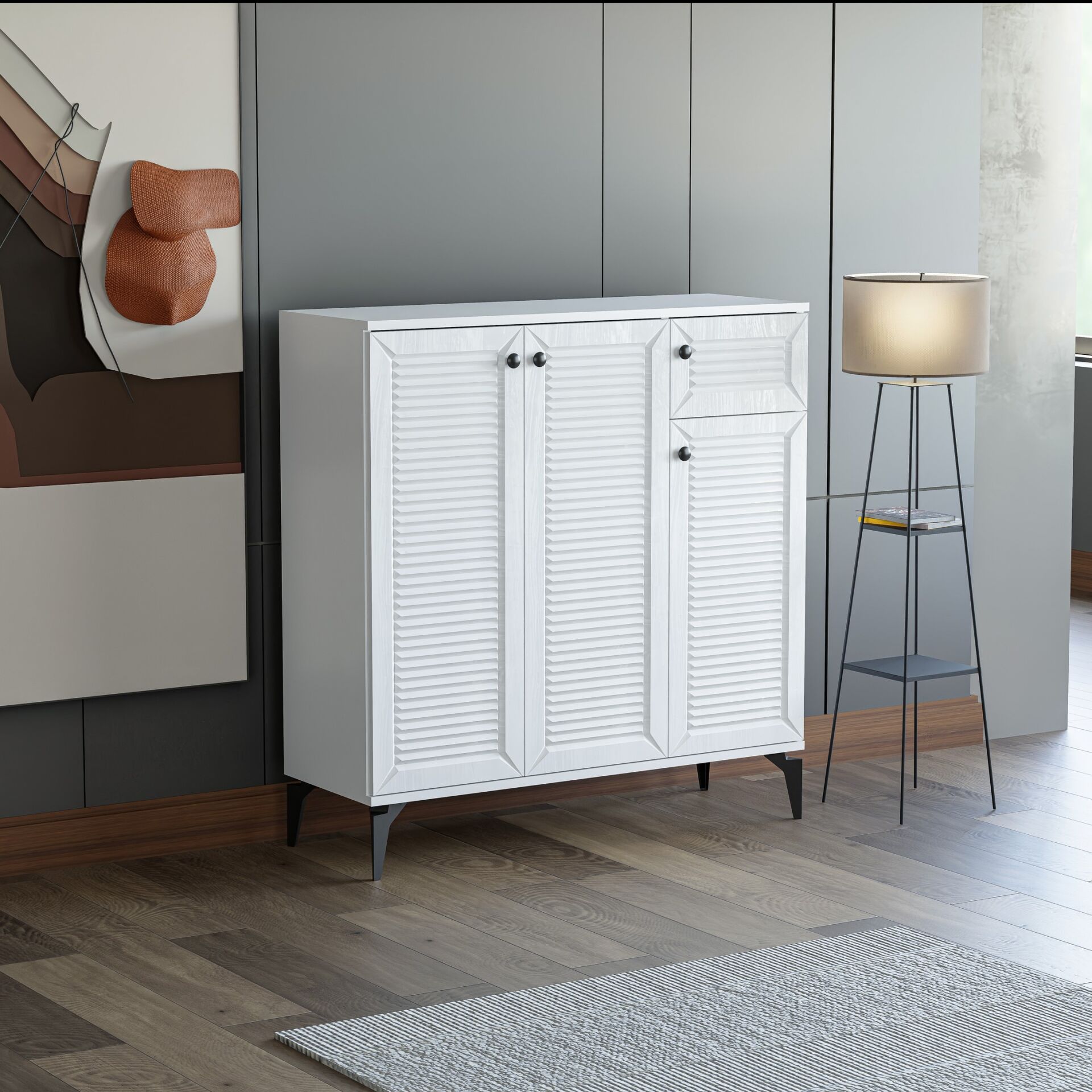 Naz Beyaz Ayakkabılık 3 Kapak TN0464