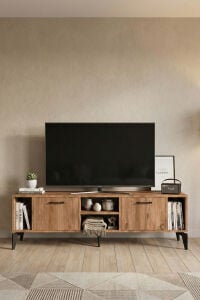 MD Linya TV Sehpası Çok Renkli 160x35 cm