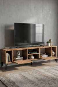 MD Linya TV Sehpası Çok Renkli 160x35 cm